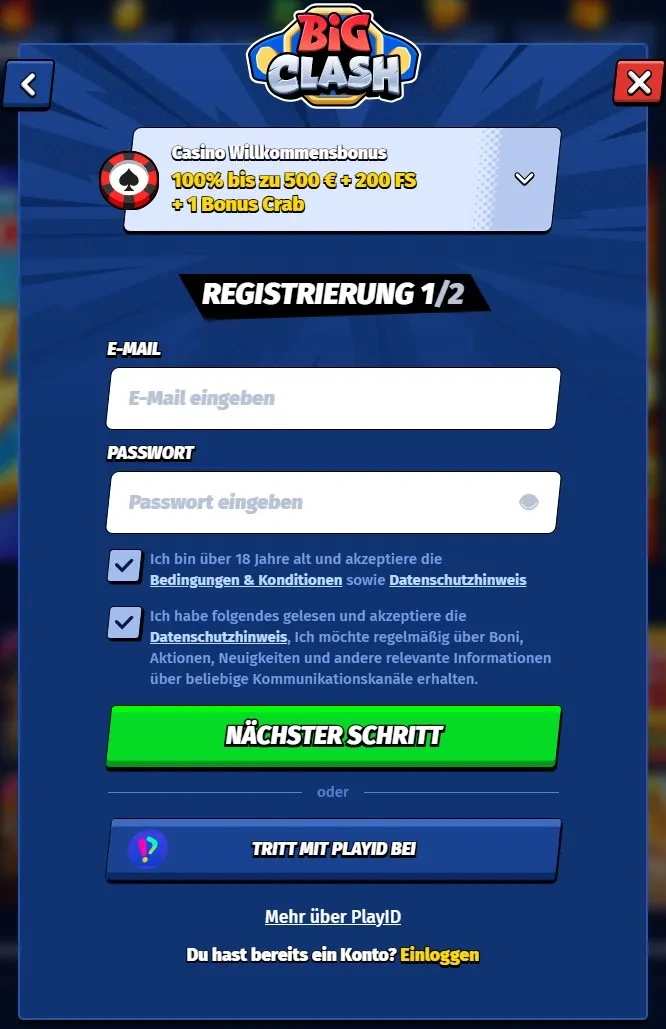 Registrierung und Autorisierung